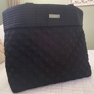 Vera Bradley Classic Black Quilted Tote Bag